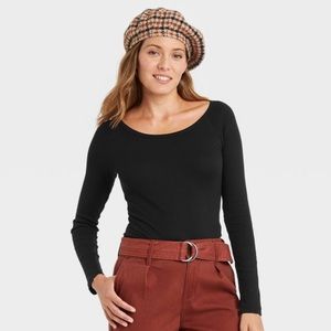 A New Day long sleeve ribbed boy suit Medium M Black